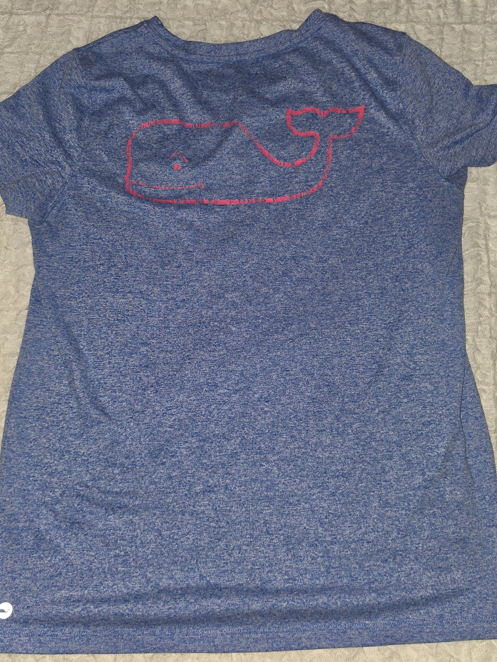 Vineyard Vines Performance Whale Logo T-Shirt - Blue Heather Size: Small